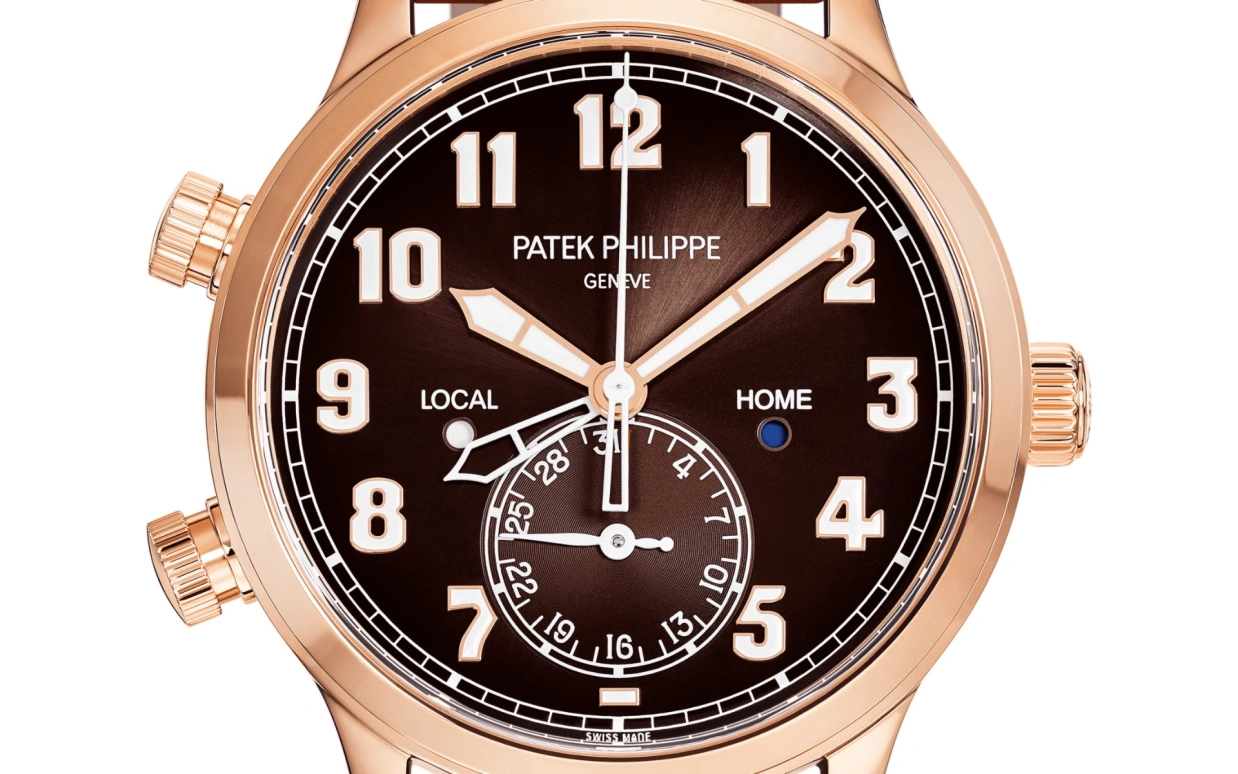 Patek Philippe,Complications 42mm,42mm,Rose Gold,Brown,Automatic,Day,Dule Time,Day / Night Indication,5524R,5524R-001
