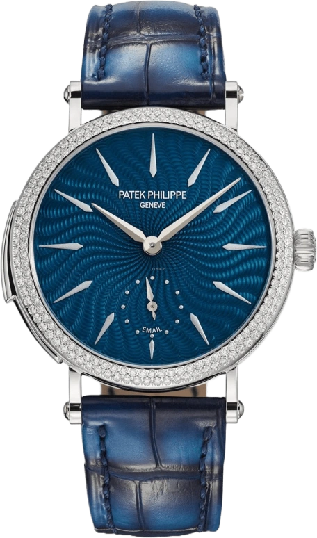 Patek Philippe,Grand Complications 36mm,36mm,White Gold,Blue,Automatic,Moonphase,Minute Repeater,7040,7040/250G-001