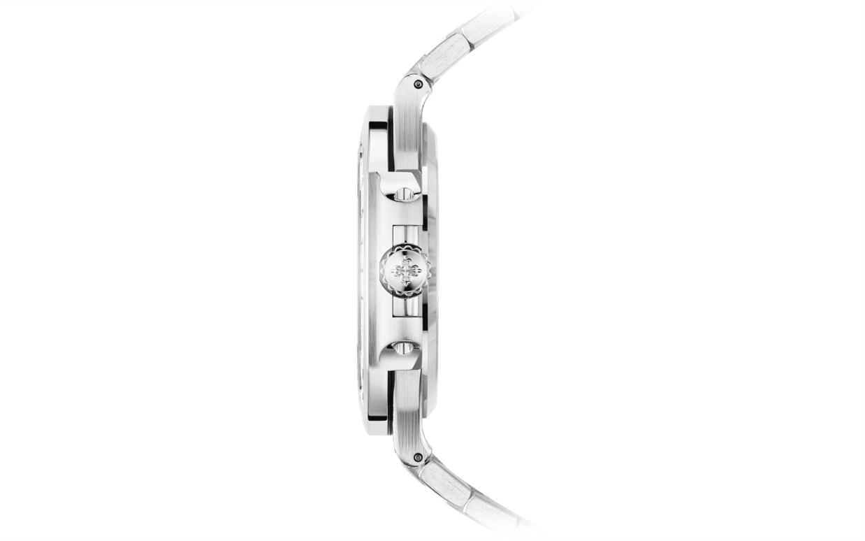 Patek Philippe,Nautilus 40mm,40mm,White Gold,Silver,Automatic,Day,45hours,Papa Bear Petty,Justin Bieber,Travis Scott,Wilber Pan,Will Pan,J Balvin,JB,5719,5719/10G-010