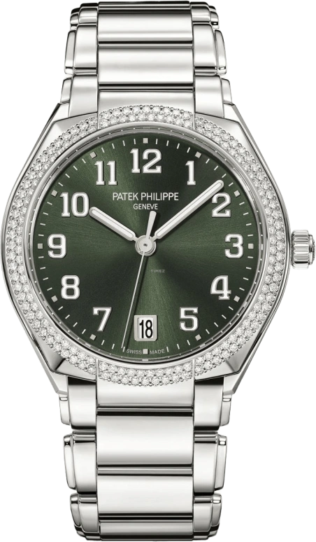 Patek Philippe,Twenty~4 36mm,36mm,Stainless Steel,Green,Automatic,Day,45hours,7300,7300/1200A-011