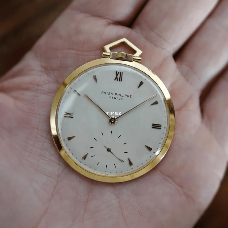 Patek Philippe,Pocket Watches 47mm,47mm,Yellow Gold,White,Handwound,42hours,In-house Caliber,763J