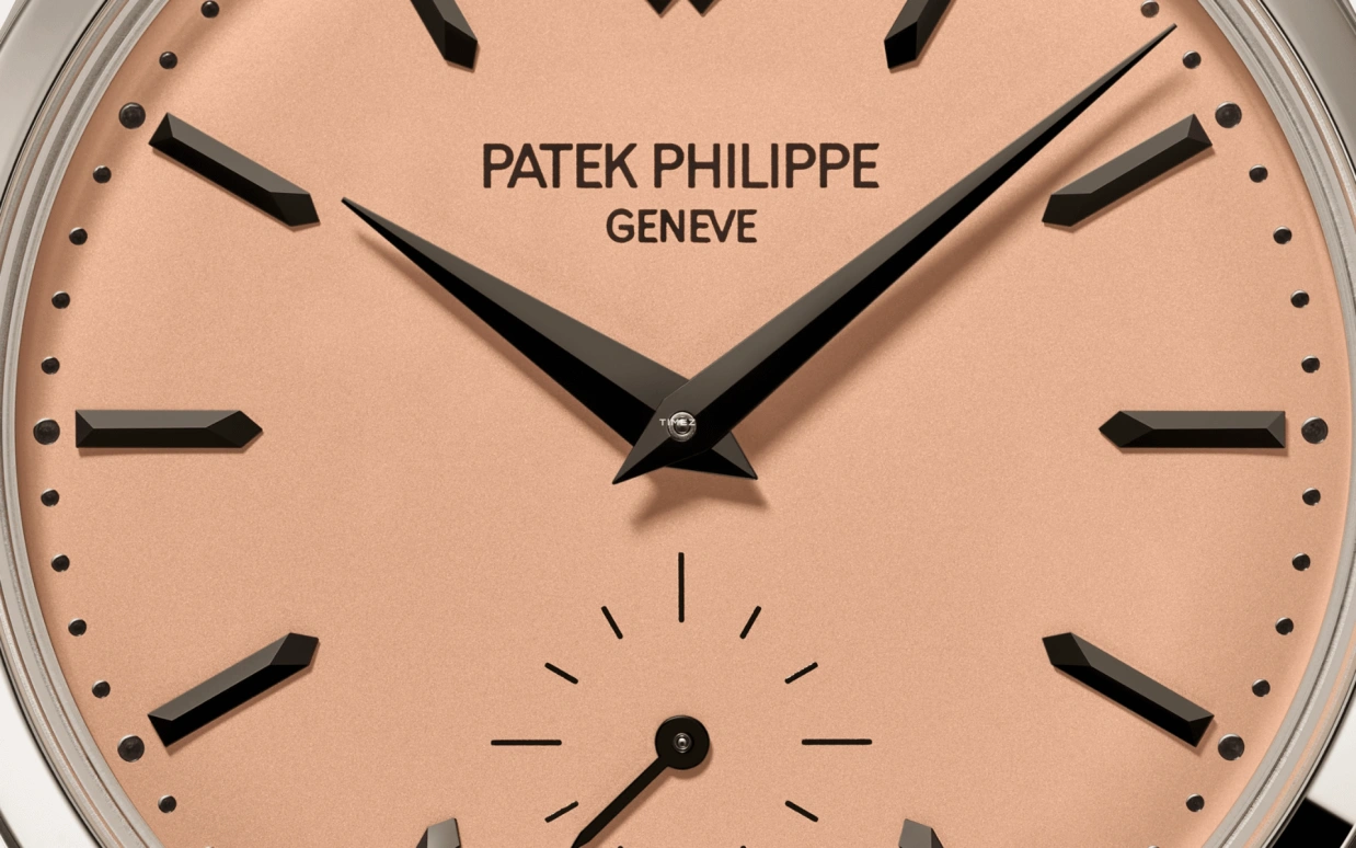 Patek Philippe,Calatrava 38mm,38mm,Platinum,Salmon,Handwound,65hours,In-house Caliber,6196P,6196P-001