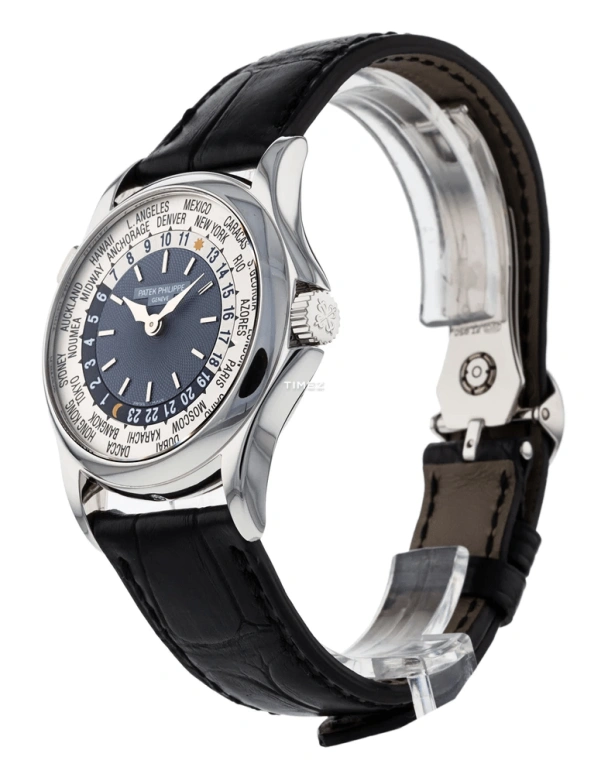Patek Philippe,Complications 37mm,37mm,Platinum,Grey,Automatic,World Time,Day / Night Indication,5110P,5110P-001