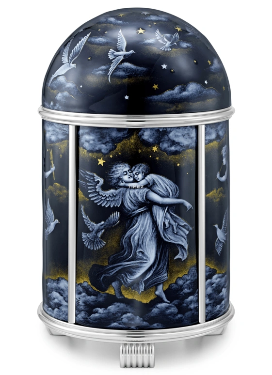 Patek Philippe,Dome Clocks ,Blue,Black,Electromechanical,In-house Caliber,Black,Blue,Colorful,Enamel,20069M,20069M-001