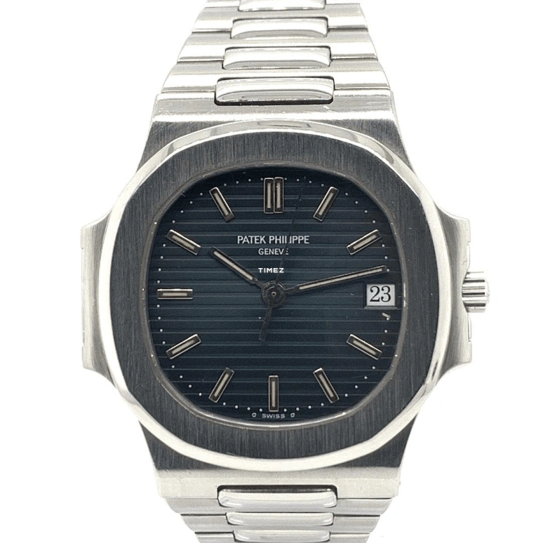 Patek Philippe,Nautilus 34mm,34mm,Stainless Steel,Black,Automatic,Day,In-house Caliber,3800,3800/1A-010