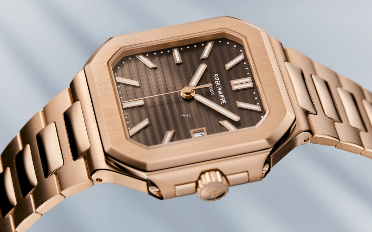Patek Philippe,Cubitus 40mm,40mm,Rose Gold,Brown,Automatic,Day,45hours,7128,7128/1R-001