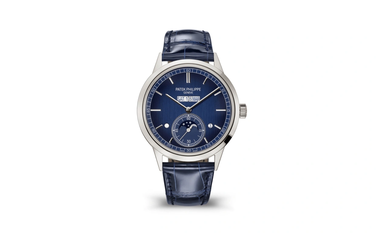 Patek Philippe,Grand Complications 41.30mm,41.30mm,Platinum,Blue,Handwound,Moonphase,Leap Year,Month,Date,38hours,In-house Caliber,5236P,5236P-001