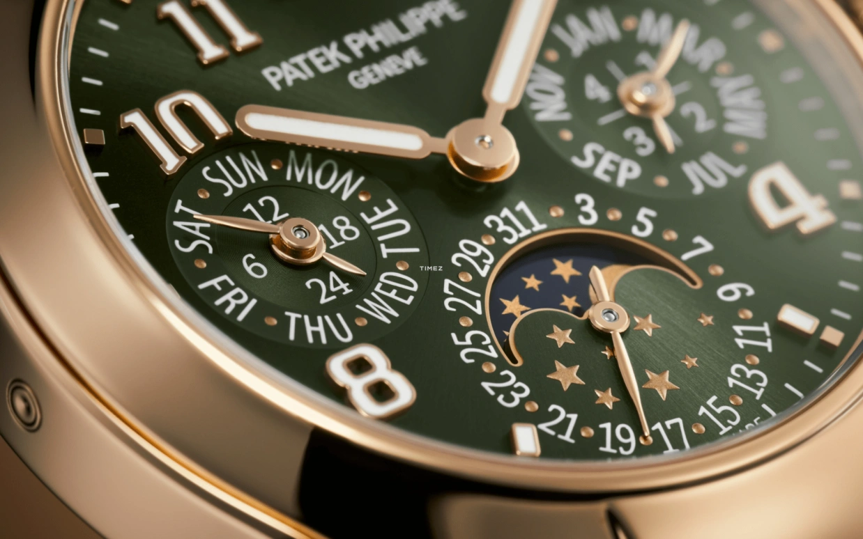 Patek Philippe,Twenty~4 36mm,36mm,Rose Gold,Green,Automatic,Moonphase,Leap Year,Month,Date,48hours,In-house Caliber,7340,7340/1R-010