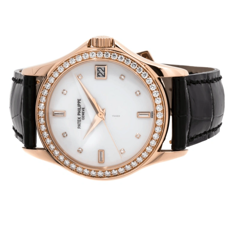 Patek Philippe,Calatrava 37mm,37mm,Rose Gold,White,Automatic,Day,45hours,5108R,5108R-001