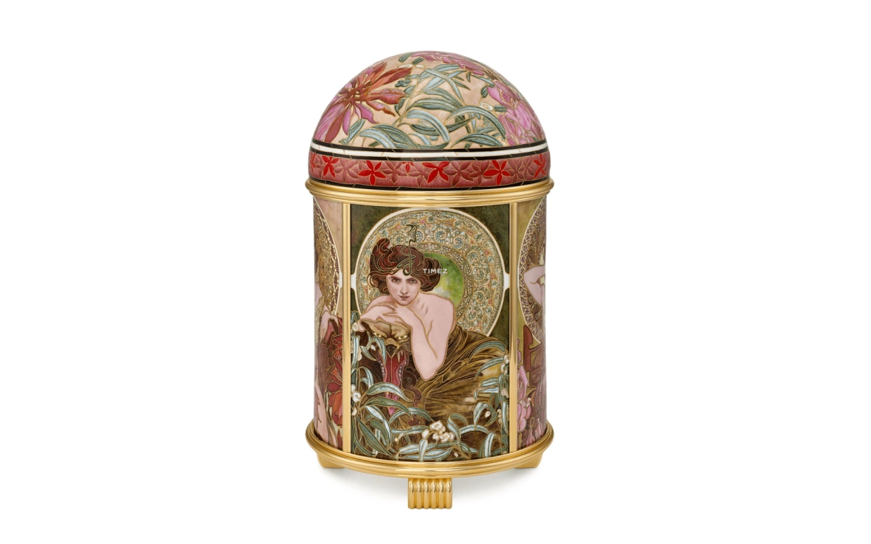 Patek Philippe,Dome Clocks ,Yellow Gold,Gold,Multi-Color,Electromechanical,In-house Caliber,Enamel,20157M,20157M-001
