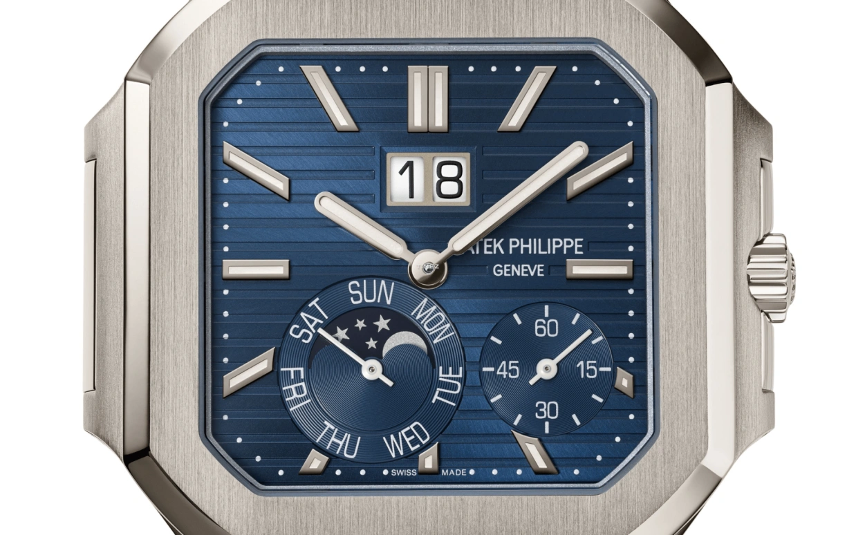 Patek Philippe,Cubitus 45mm,45mm,Platinum,Blue,Automatic,Moonphase,Date,Day,Big Date,48hours,In-house Caliber,Zlatan Ibrahimović,Son Heung-Min,Wang Chuqin,JJ Lin,5822P,5822P-001