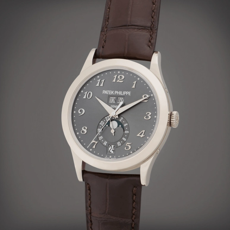 Patek Philippe,Complications 38.50mm,38.50mm,White Gold,Grey,Automatic,Moonphase,Annual Calendar,Month,Date,35～45hours,In-house Caliber,5396G,5396G-014