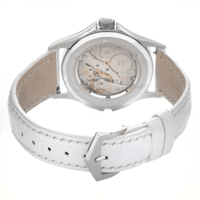 Patek Philippe,Calatrava 35mm,35mm,White Gold,White,Handwound,Dule Time,44hours,4934G,4934G-001