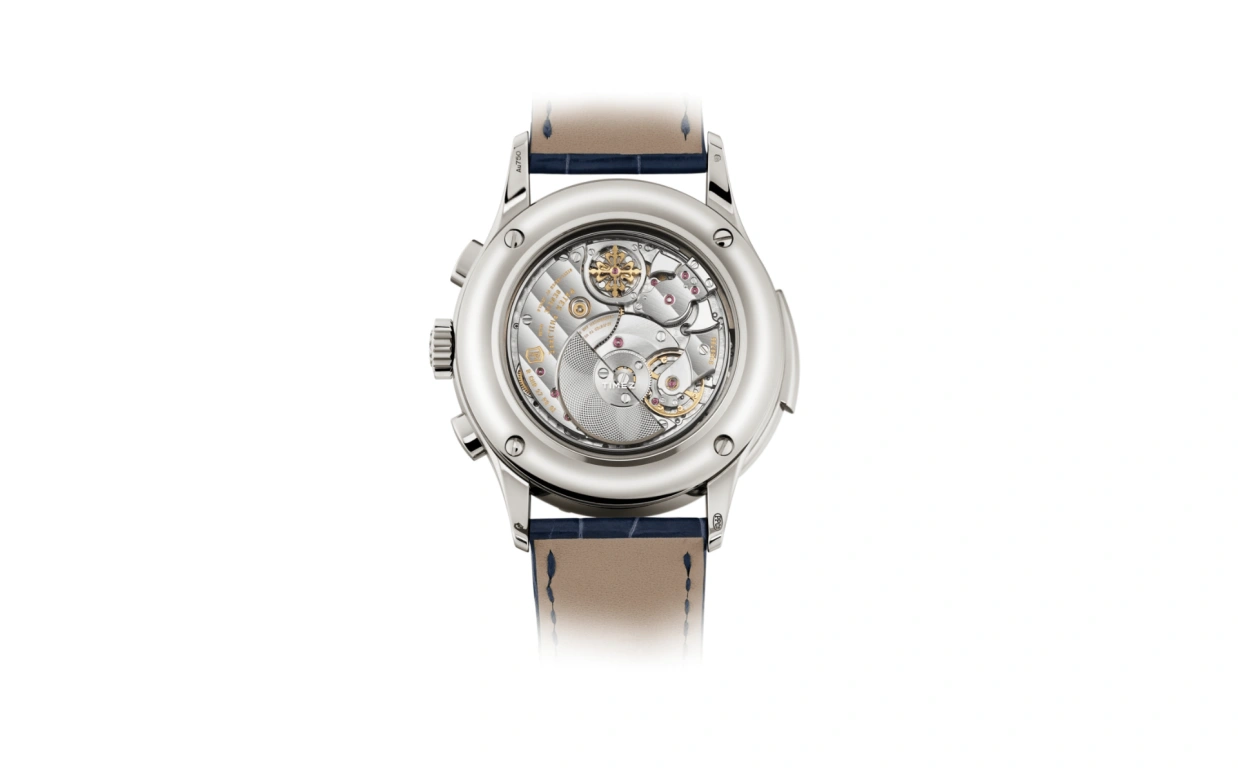 Patek Philippe,Grand Complications 42mm,42mm,White Gold,Blue,Automatic,Chronograph,Monopoussoir,Moonphase,Perpetual Calendar,48hours,In-house Caliber,5308G,5308G-001