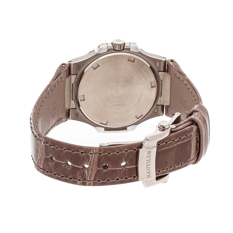 Patek Philippe,Nautilus 32mm,32mm,White Gold,Grey,Quartz,Day,In-house Caliber,7010G,7010G-012