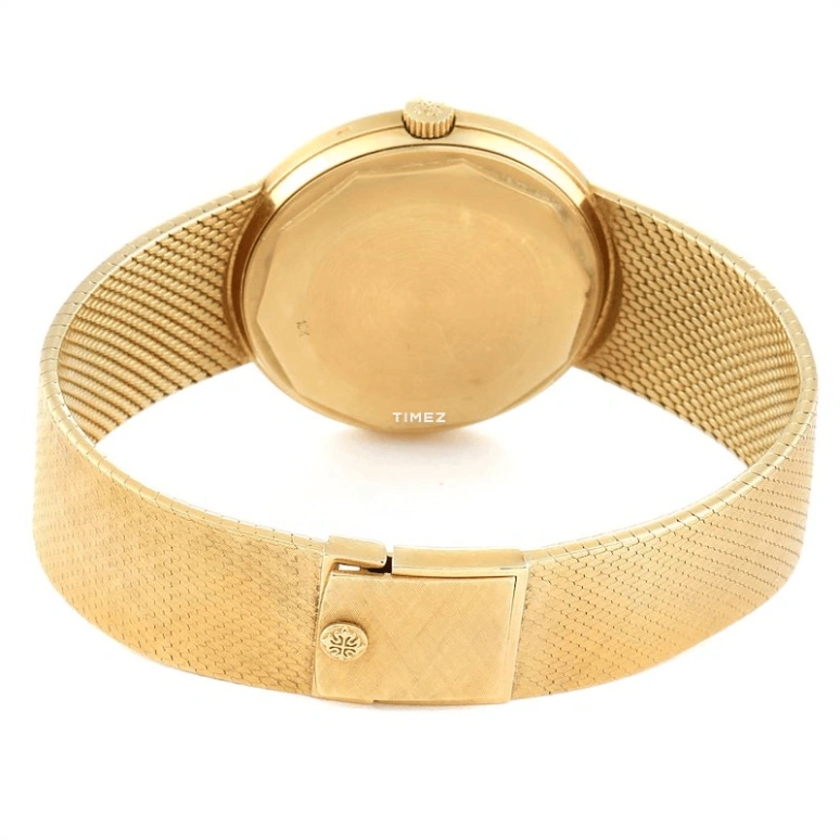 Patek Philippe,Calatrava 35mm,35mm,Yellow Gold,Gold,Automatic,Day,38hours,3445J Diamond