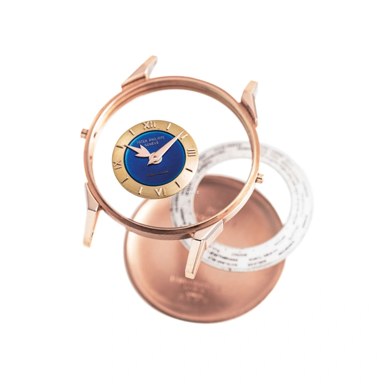 Patek Philippe,Complications 35.50mm,35.50mm,Rose Gold,Blue,White,Automatic,World Time,Day / Night Indication,2523 Gobbi Milan