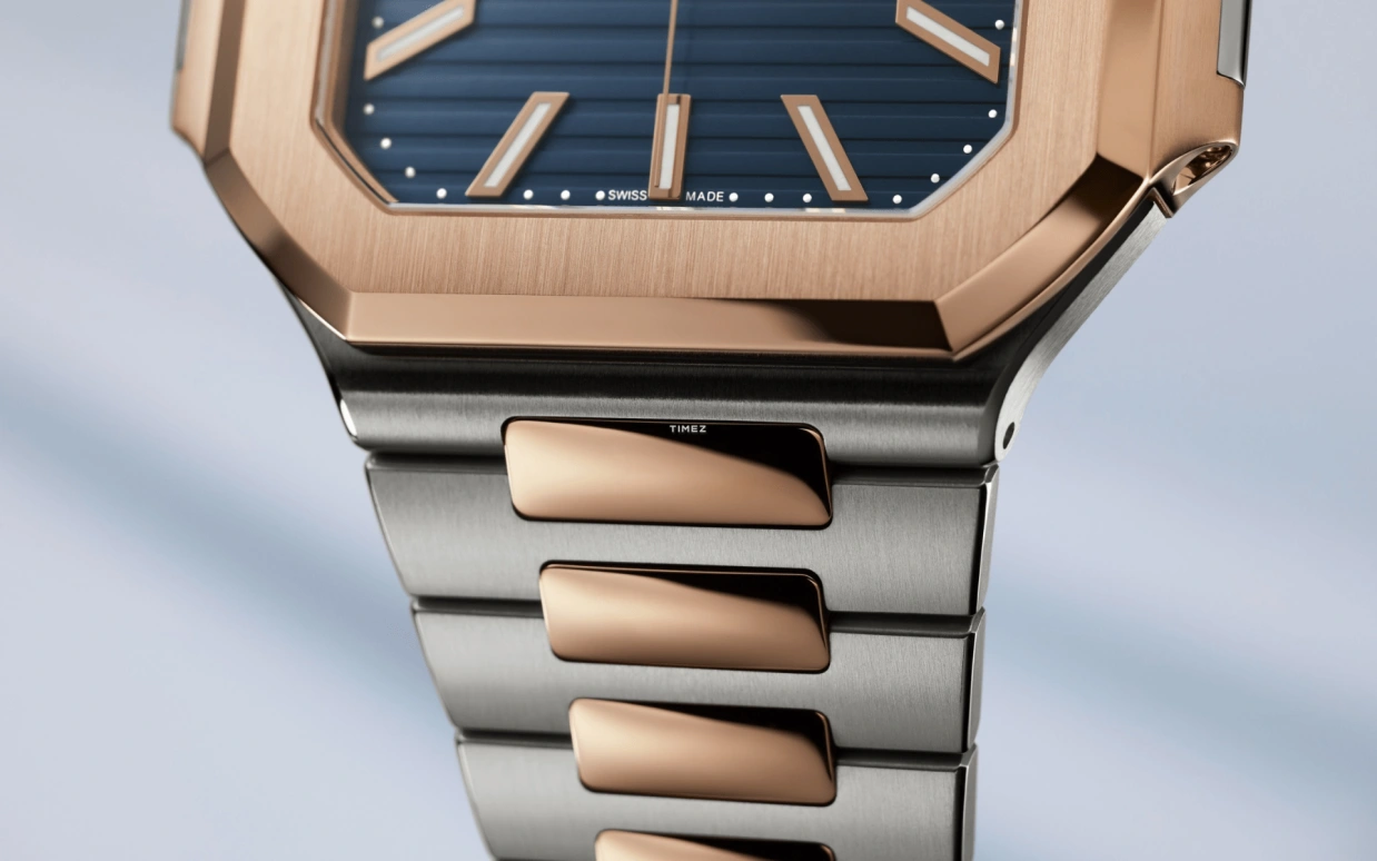 Patek Philippe,Cubitus 45mm,45mm,Stainless Steel,Rose Gold,Blue,Automatic,Day,45hours,5821,5821/1AR-001