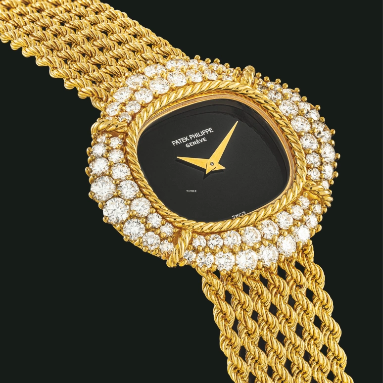 Patek Philippe,Other 31x29mm,31x29mm,Yellow Gold,Black,Handwound,Sapphire,Crystal Glass,Round,4277,4277/2