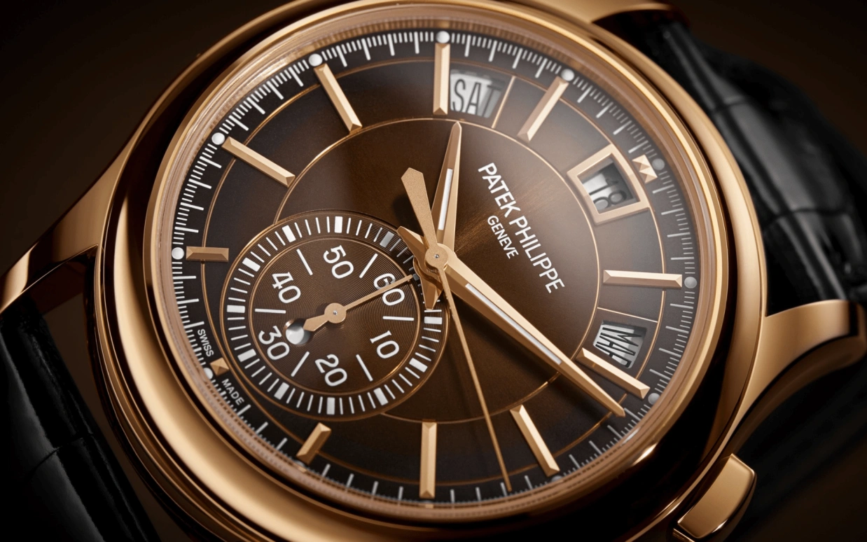 Patek Philippe,Complications 42mm,42mm,Rose Gold,Brown,Automatic,Chronograph,Annual Calendar,Month,Date,45～55hours,In-house Caliber,5905R,5905R-001