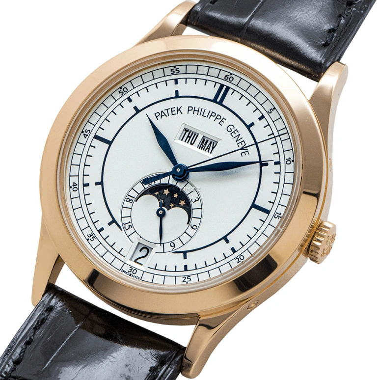 Patek Philippe,Complications 38mm,38mm,Rose Gold,White,Automatic,Moonphase,Annual Calendar,Month,Date,In-house Caliber,Sapphire,Crystal Glass,5396R,5396R-001
