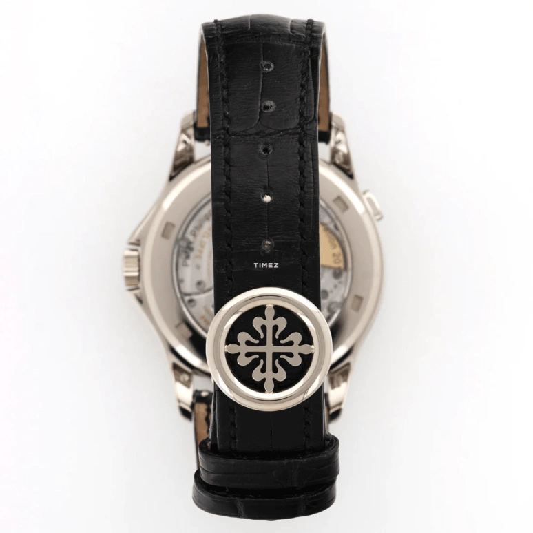 Patek Philippe,Complications 39.50mm,39.50mm,White Gold,Black,White,Automatic,World Time,Day / Night Indication,5130G,5130G-018