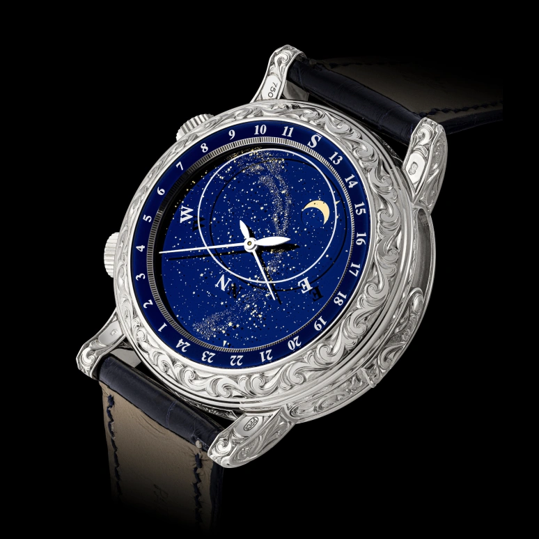 Patek Philippe,Grand Complications 42.80mm,42.80mm,White Gold,Blue,Handwound,Moonphase,Perpetual Calendar,Leap Year,Date,48hours,In-house Caliber,6002G,6002G-001