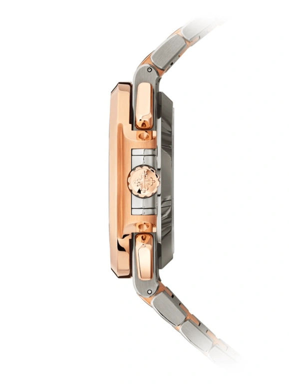 Patek Philippe,Nautilus 40.50mm,40.50mm,Rose Gold,Stainless Steel,Blue,Automatic,Chronograph,Day,Conor McGrego,Tyson Fury,5980,5980/1AR-001