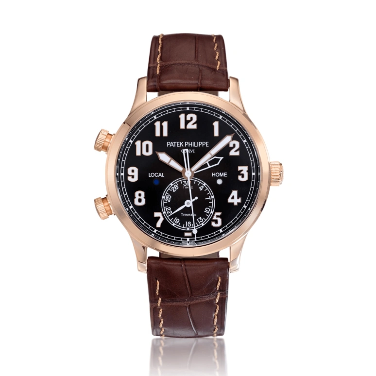Patek Philippe,Calatrava 42mm,42mm,Rose Gold,Black,Automatic,Day,Dule Time,Day / Night Indication,5524R,5524R-001-TtiffanyCo