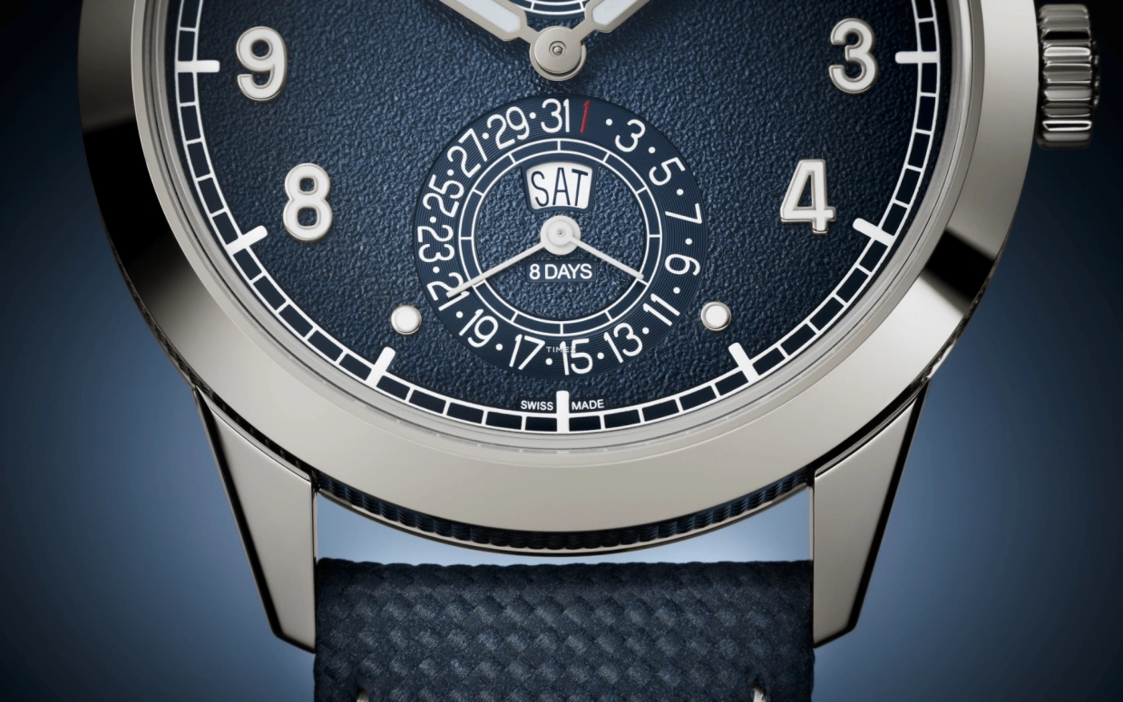 Patek Philippe,Calatrava 41mm,41mm,White Gold,Blue,Gradient,Handwound,Date,Day,Power Reserve Indicator,5328G,5328G-001