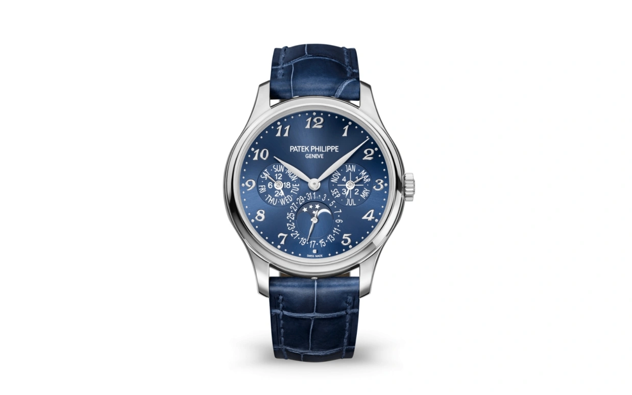 Patek Philippe,Grand Complications 39mm,39mm,White Gold,Blue,Automatic,Moonphase,Perpetual Calendar,Leap Year,Month,48hours,In-house Caliber,5327G,5327G-001