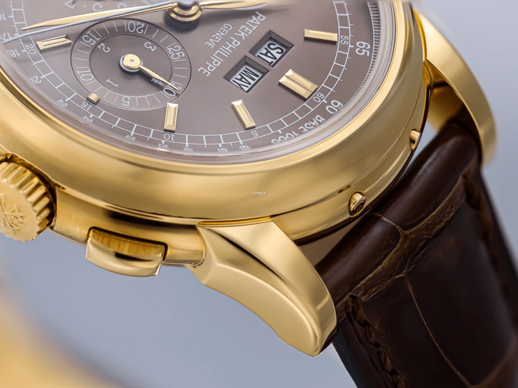 Patek Philippe,Grand Complications 40mm,40mm,Yellow Gold,Brown,Handwound,Chronograph,Moonphase,Perpetual Calendar,Leap Year,60hours,In-house Caliber,5970J,5970J-014
