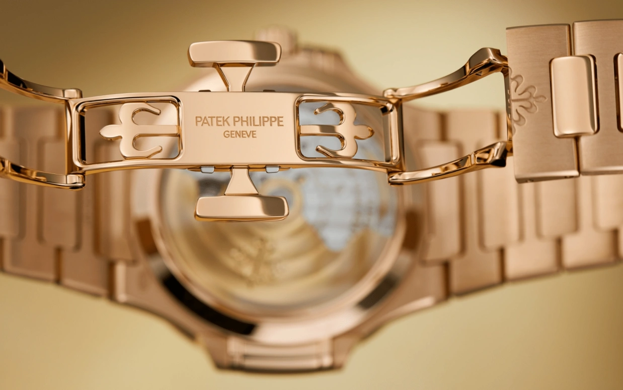 Patek Philippe,Nautilus 35.20mm,35.20mm,Rose Gold,Cognac,Rose Gold,Automatic,Day,45hours,Victoria Beckham,Posh Spice,7118,7118/1300R-001