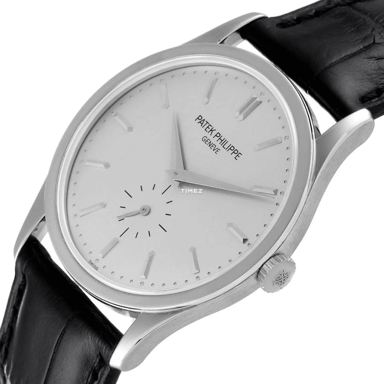 Patek Philippe,Calatrava 37mm,37mm,White Gold,Silver,Handwound,44hours,In-house Caliber,5196G,5196G-001