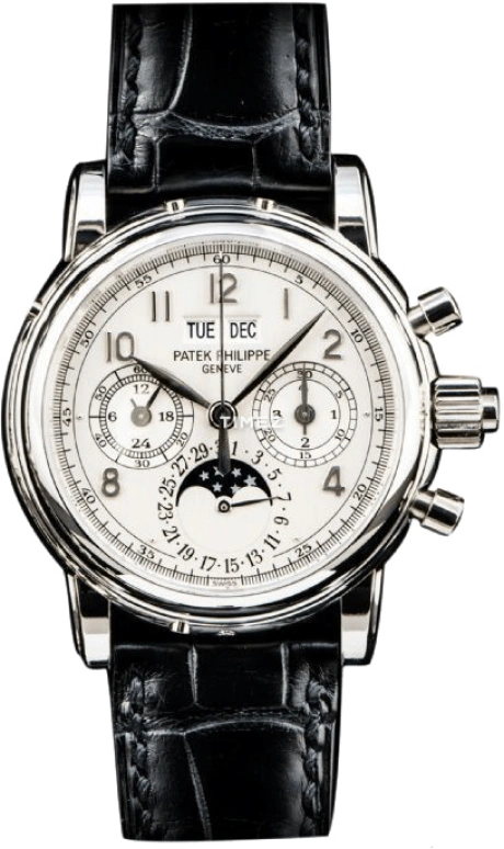 Patek Philippe,Grand Complications 37.60mm,37.60mm,Platinum,White,Handwound,Chronograph,Moonphase,Perpetual Calendar,Month,60hours,In-house Caliber,5004P