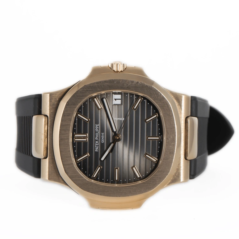 Patek Philippe,Nautilus 40mm,40mm,Rose Gold,Grey,Automatic,Day,45hours,5711R