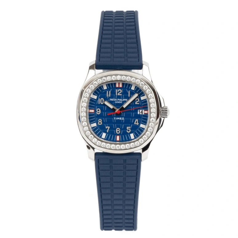 Patek Philippe,Aquanaut 36.30mm,36.30mm,Stainless Steel,Blue,Quartz,Day,In-house Caliber,5067A,5067A-014