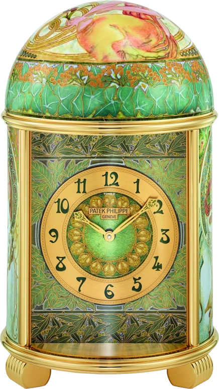 Patek Philippe,Dome Clocks ,Yellow Gold,Green,Gold,Electromechanical,In-house Caliber,Colorful,Gold,Green,20061M,20061M-001