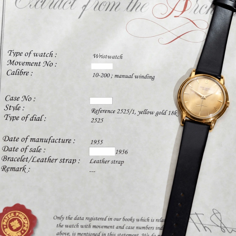 Patek Philippe,Calatrava 36mm,36mm,Yellow Gold,Champagne,Handwound,Sapphire,Crystal Glass,Round,2525,2525/1