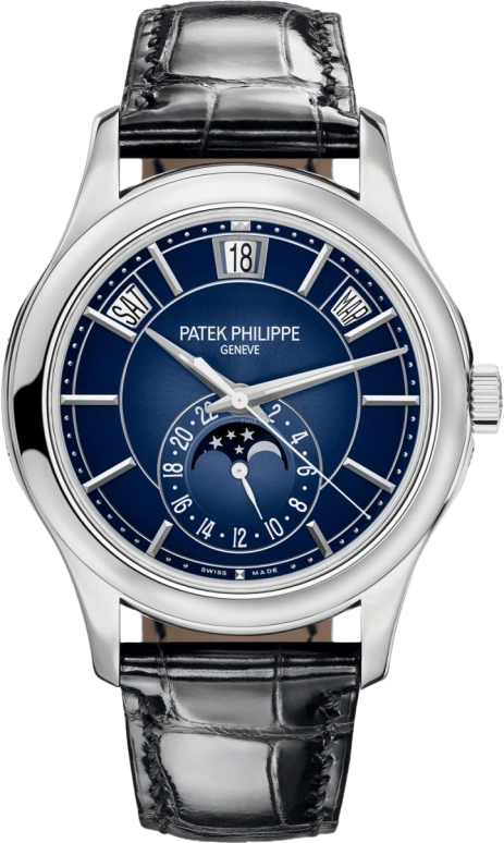Patek Philippe,Complications 40.20mm,40.20mm,White Gold,Blue,Automatic,Moonphase,Annual Calendar,Month,Date,45hours,In-house Caliber,Luka Modrić,5205G,5205G-013