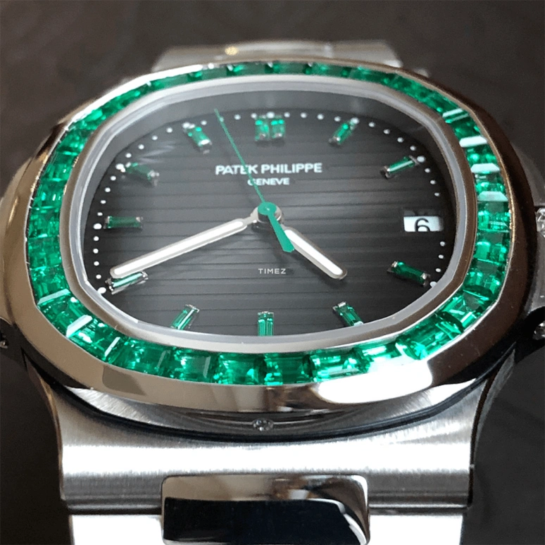 Patek Philippe,Nautilus 40mm,40mm,Platinum,Black,Automatic,Day,45hours,Hardik Pandya,AP DHILLON,5711,5711/113P-001