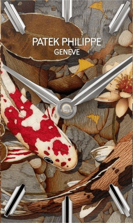 Patek Philippe,Dome Clocks ,Brown,Multi-Color,Round,Silver,Green,Enamel,25027M,25027M-001