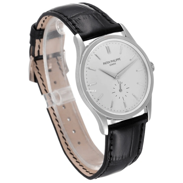 Patek Philippe,Calatrava 37mm,37mm,White Gold,Silver,Handwound,44hours,In-house Caliber,5196G,5196G-001