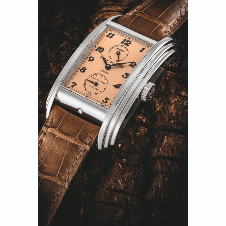 Patek Philippe,Gondolo 30x51mm,30x51mm,Platinum,Salmon,Handwound,Power Reserve Indicator,Tourbillon,5101P,5101P-001-TiffanyCo