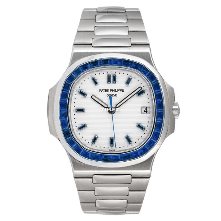 Patek Philippe,Nautilus 40mm,40mm,Platinum,White,Automatic,Day,45hours,Christian Pulisic,5711,5711/111P-010