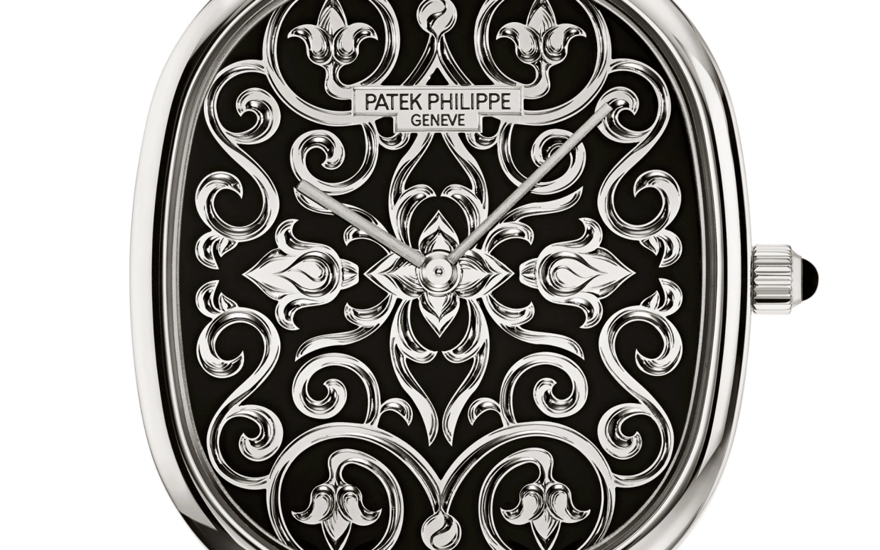 Patek Philippe,Golden Ellipse 34.50mm,34.50mm,White Gold,Black,Automatic,48hours,In-house Caliber,5738,5738/51G-001