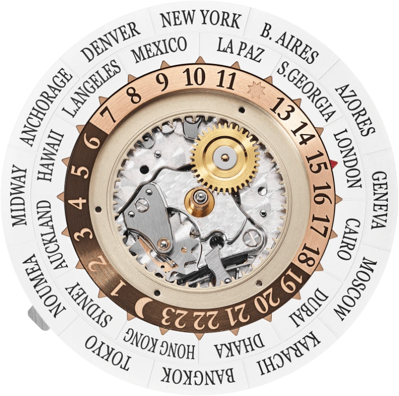 Patek Philippe,Grand Complications 40.20mm,40.20mm,Rose Gold,Multi-Color,Automatic,Day,World Time,Minute Repeater,Corey Gamble,5531R,5531R-012