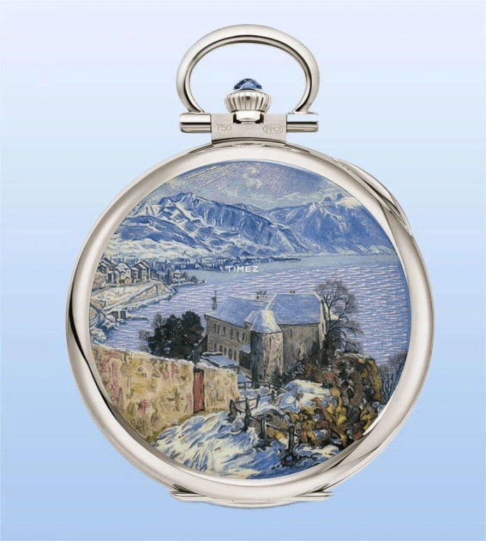 Patek Philippe,Pocket Watches ,White Gold,Blue,Handwound,42hours,In-house Caliber,992,992/184G-001