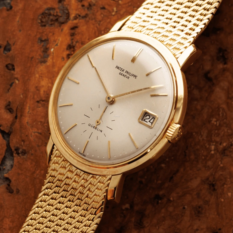 Patek Philippe,Calatrava 35mm,35mm,Yellow Gold,Beige,Automatic,Day,38hours,3445J Gubelin