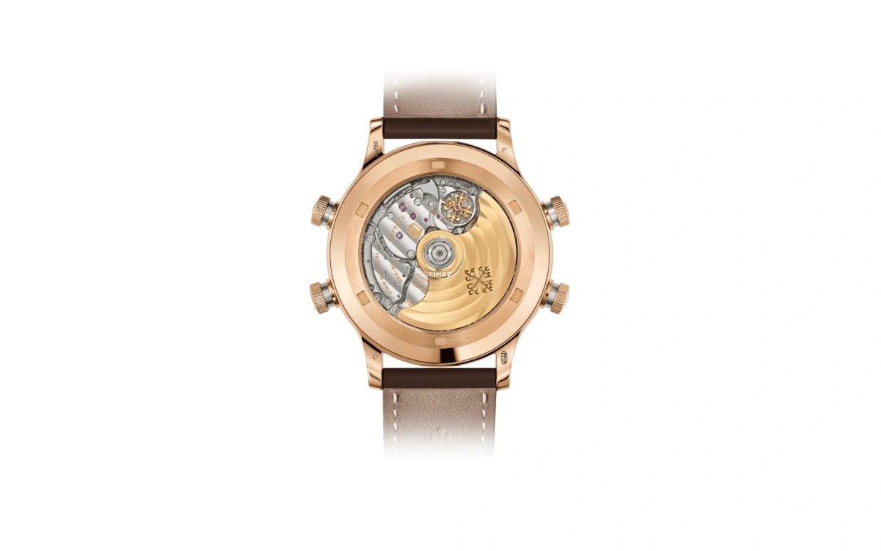 Patek Philippe,Grand Complications 42.20mm,42.20mm,Rose Gold,Grey,Automatic,Day,Dule Time,Alarm,Day / Night Indication,42-52hours,In-house Caliber,5520RG,5520RG-001
